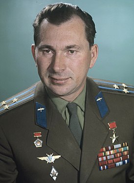 Bust of the Hero of the Soviet Union, pilot-cosmonaut P.I. Belyaev