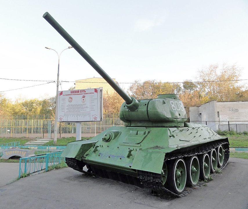 Monument to tankers of the 8th Guards Red Banner Tank Corps