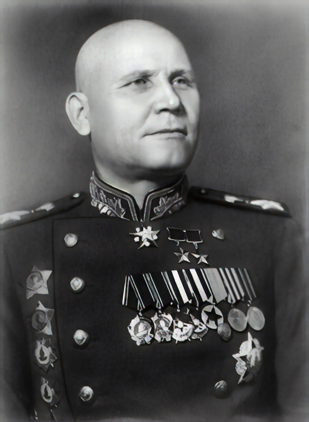 Bust of twice Hero of the Soviet Union, Marshal I.S. Konev